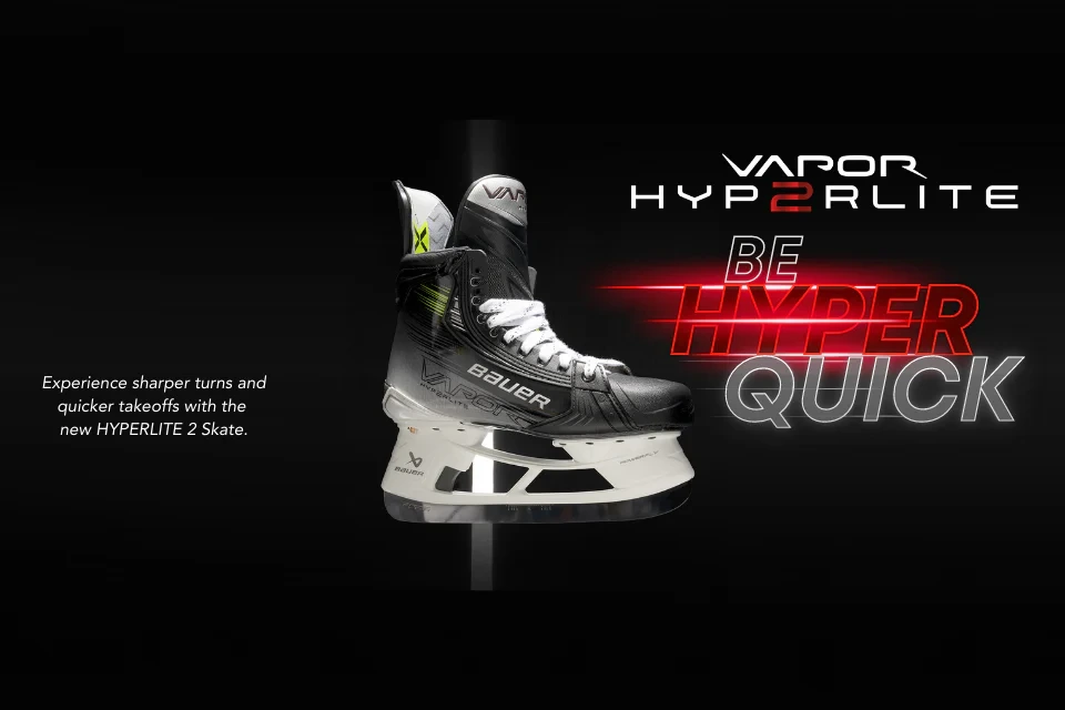 Promotional image of Bauer's Hyperlite2 ice skates